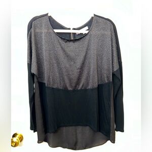 ••4/$20 CLOTHING SALE•• Jennifer Lopez Black Shimmer Top Women’s Size Large